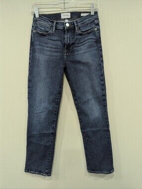 FRAME Le High Straight Blue Jeans Size 27